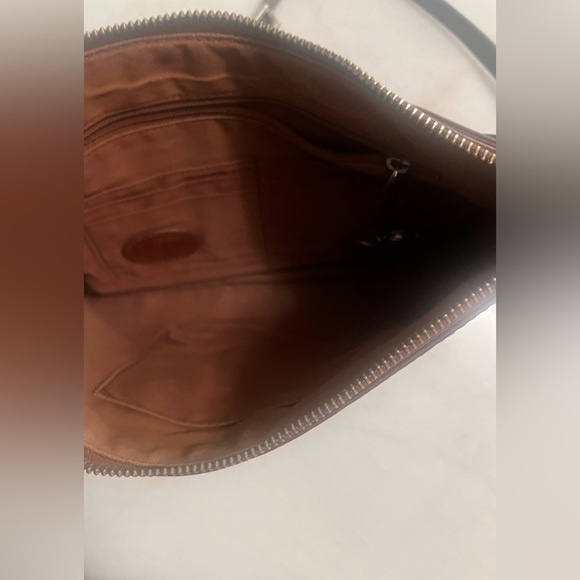 Fossil Soft Tan Leather Toaster Adjustable Strap Crossbody Bag Handbag Purse - Picture 9 of 14